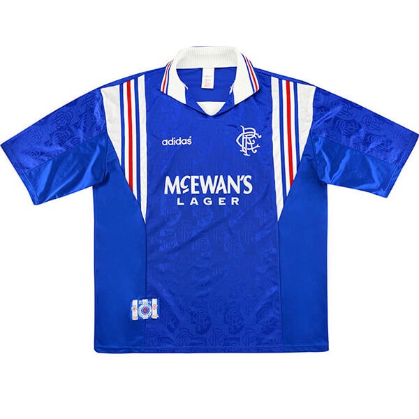 Tailandia Camiseta Rangers Replica Primera Ropa Retro 1996 1997 Azul